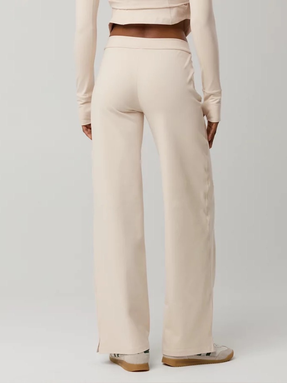 OFFLINE Aerie The Hugger Stretchy High Waist Wide Leg Trouser Size Medium NWOT - Picture 6 of 15